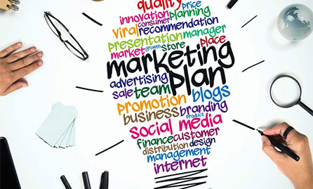 Marketing plan infographic